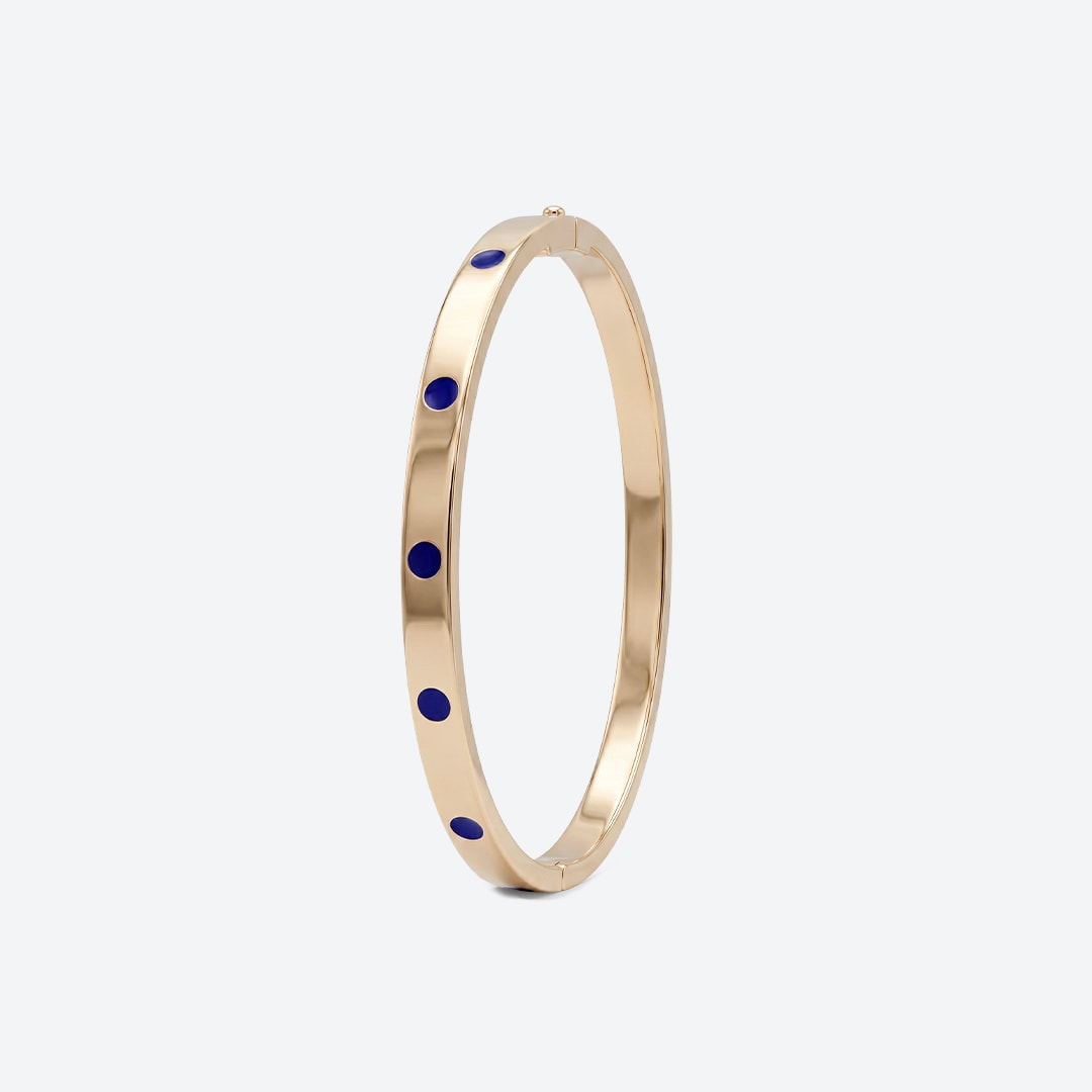 DOTTO Armband – Blaue Emaille