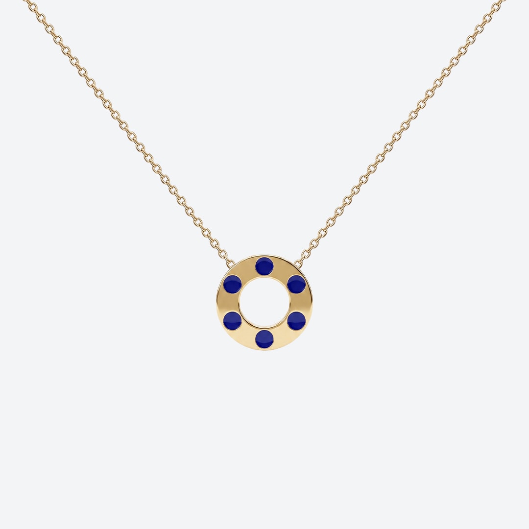 DOTTO Kettenkette – Blaue Emaille